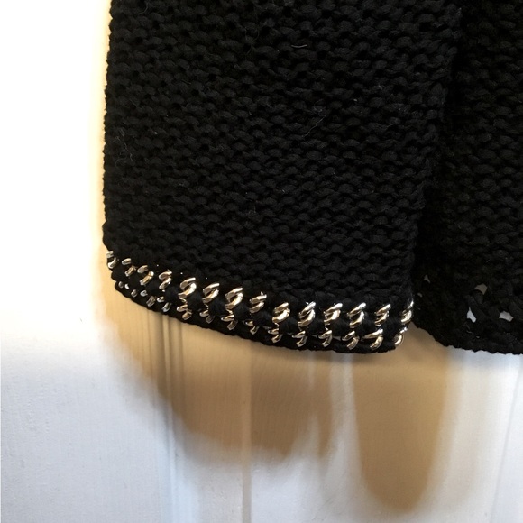 Chico’s Zebra Lined Short Cardigan Sz 1 (8) - Picture 6 of 7